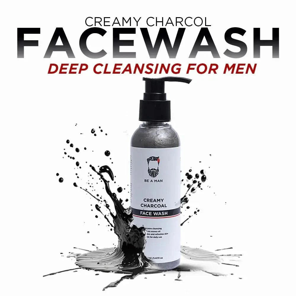 Creamy Charcoal Face Wash Brown Munday