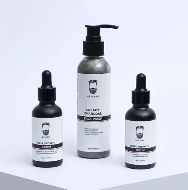 Hair Growth Serum - Creamy Charcol Face Wash - Beard Growth Serum webp