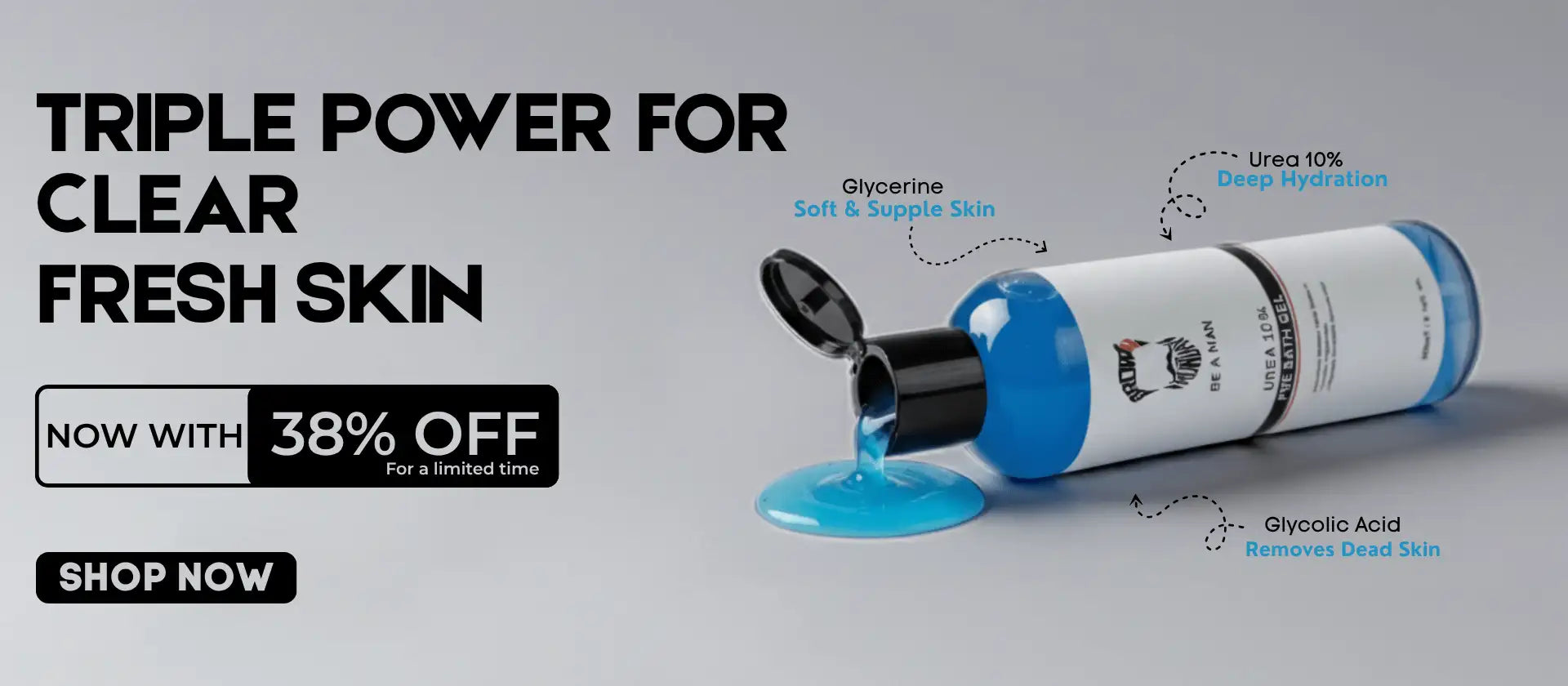 Urea pre bath gel - Triple Power For Clear Fresh Skin image